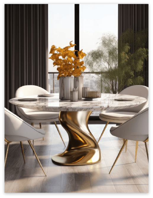 #CODE Dining Marble Material’s Name/Services
